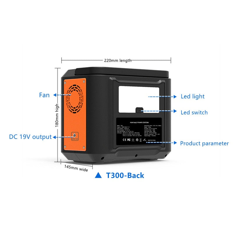 AC 220V Power Station 80000mAh - Energy Saver Uk