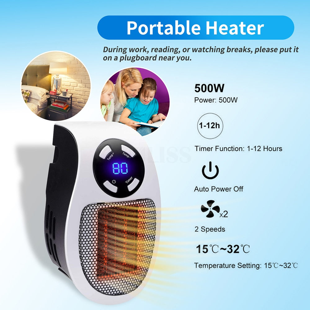 Electric Fan - Mini Heater - Energy Saver Uk