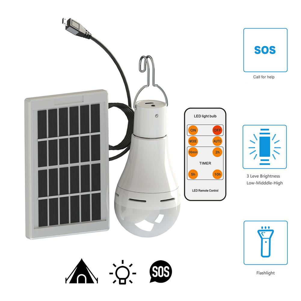 Solar LED Light Bulb - Portable - Energy Saver Uk