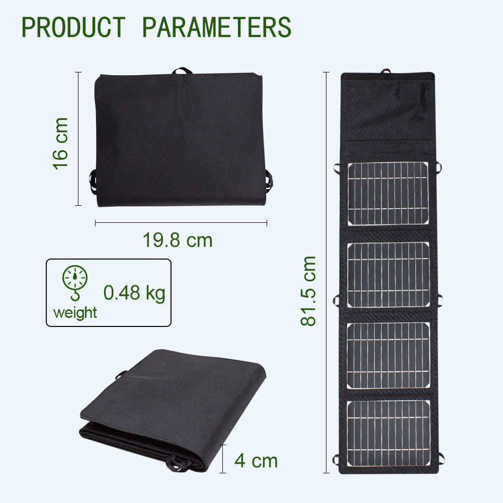 Solar Panel  14W-21W-28W Portable USB Charger - Energy Saver Uk