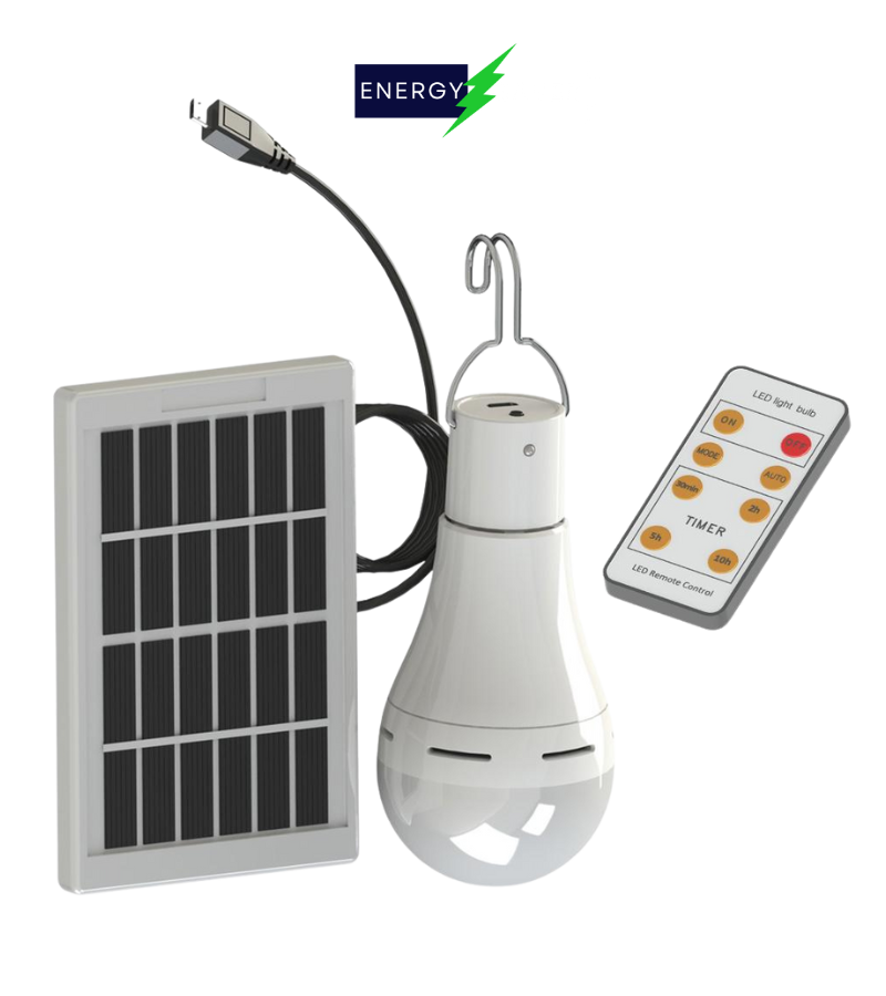 Solar LED Light Bulb - Portable - Energy Saver Uk