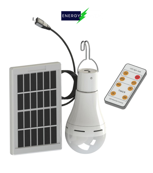 Solar LED Light Bulb - Portable - Energy Saver Uk