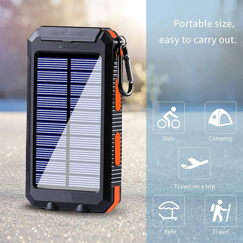 Solar Power Bank - USB 80000mAh - Energy Saver Uk