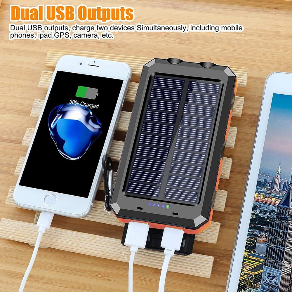 Solar Power Bank - USB 80000mAh - Energy Saver Uk