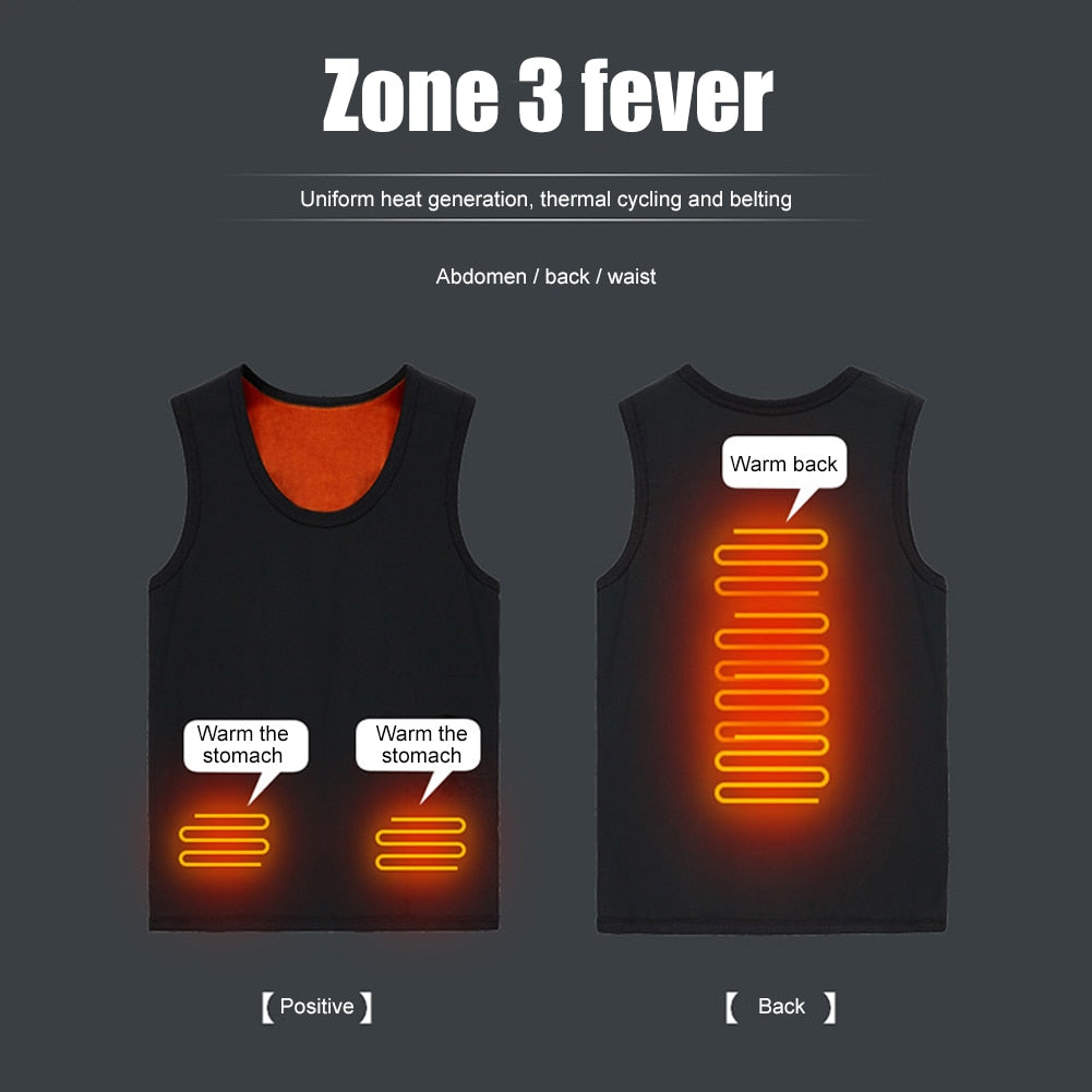 USB Heating Vest - Unisex - Energy Saver Uk